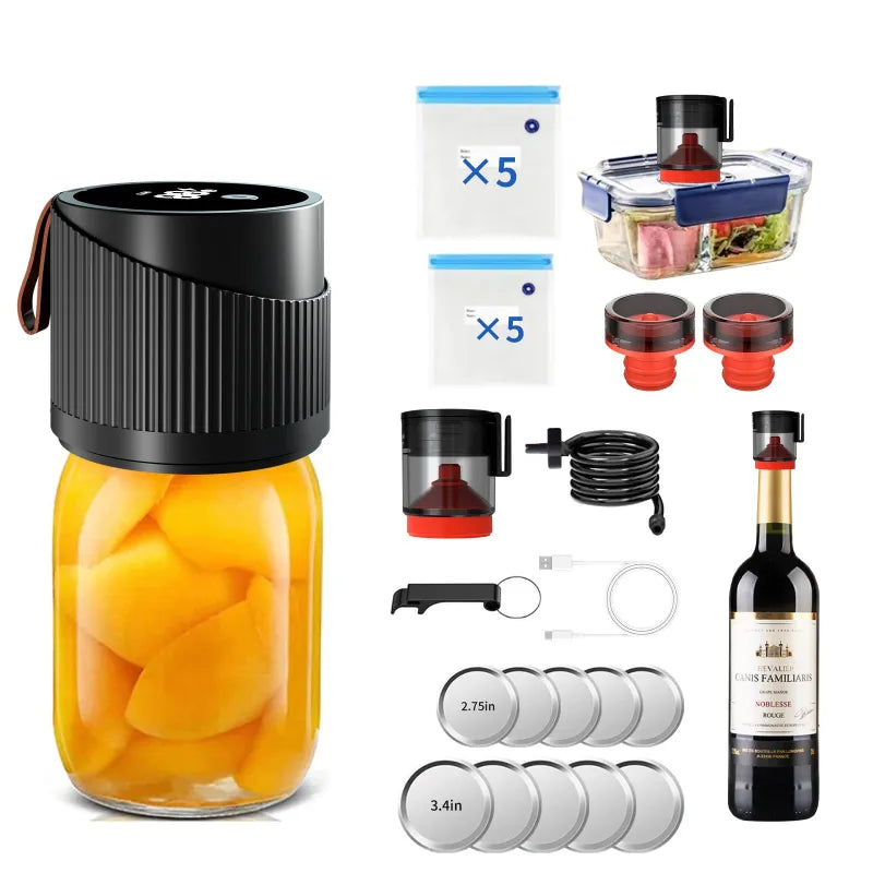 Wireless Food Sealing Machine — One Press Freshness, No Cords, Fits Any Drawer