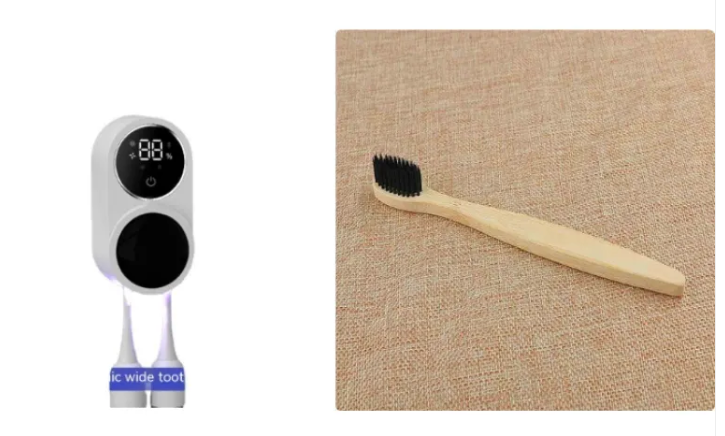 UV Toothbrush Sterilizer — Auto-Sanitizes Every 3 Hours, Touchless Sensor Lid